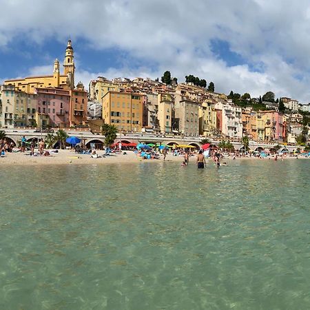 Mansfield Vue Carte Postale Terrasse Piscine Calme Port A 200M A Pied Apartment Menton Luaran gambar