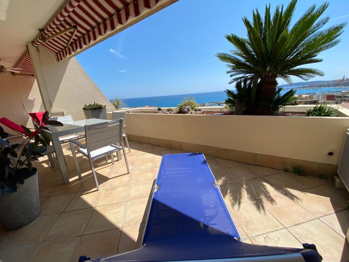 Mansfield Vue Carte Postale Terrasse Piscine Calme Port A 200M A Pied Apartment Menton Luaran gambar